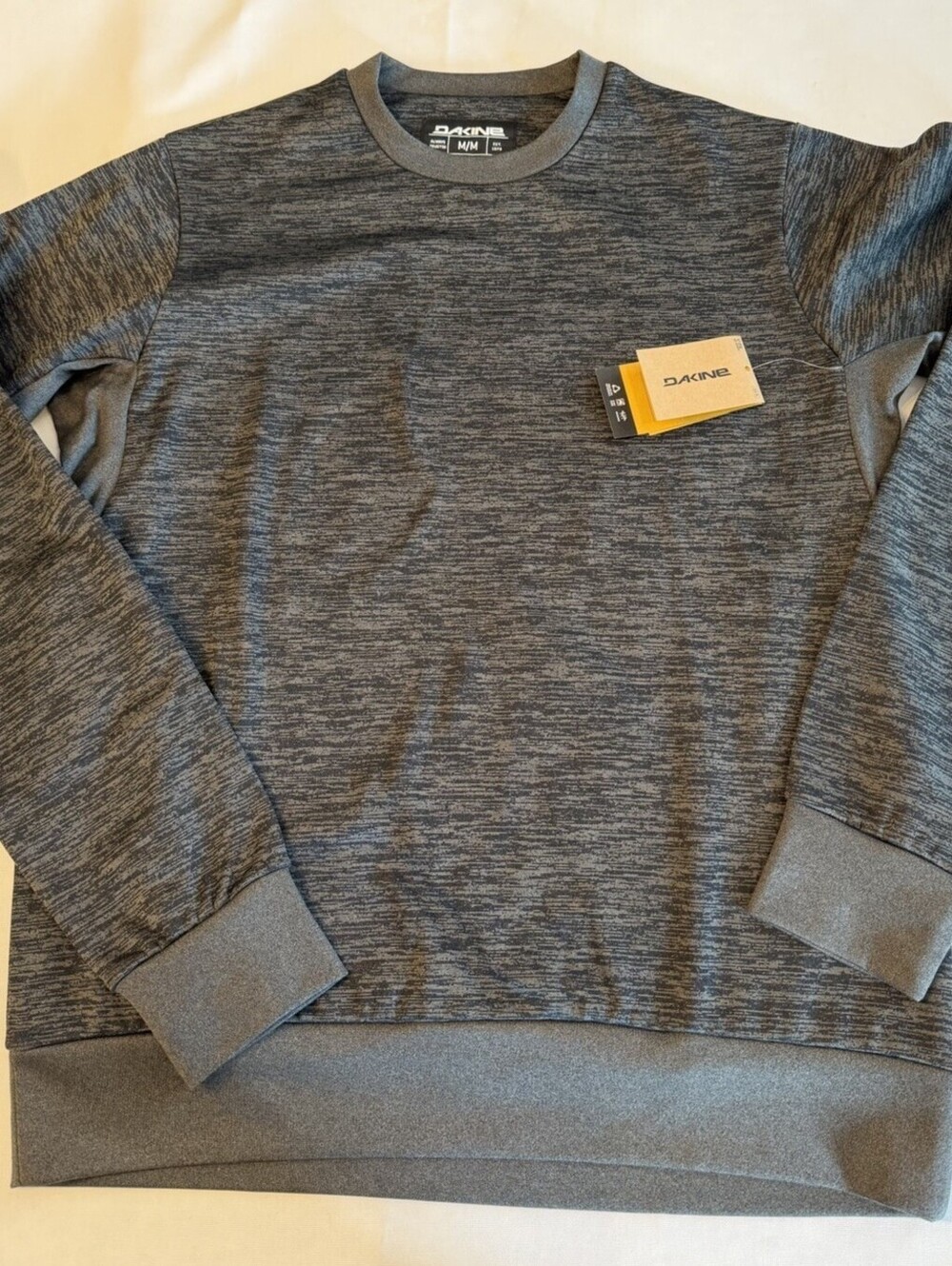 Dakine Liberator LW Crew Men M Black Heather NWT Snowboard Wicking Thumbholes
